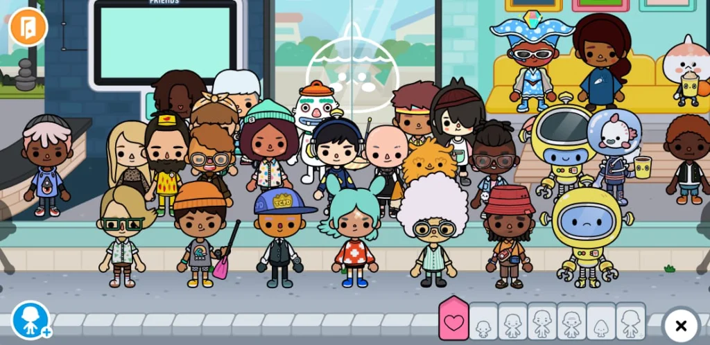 toca boca apk mod crowed people